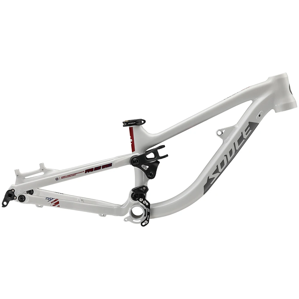 Aluminum Alloy 6069 Full Suspension Bicycle Frame with DNM Rear Shock For Child AM DH MTB Soft Tail Bikes