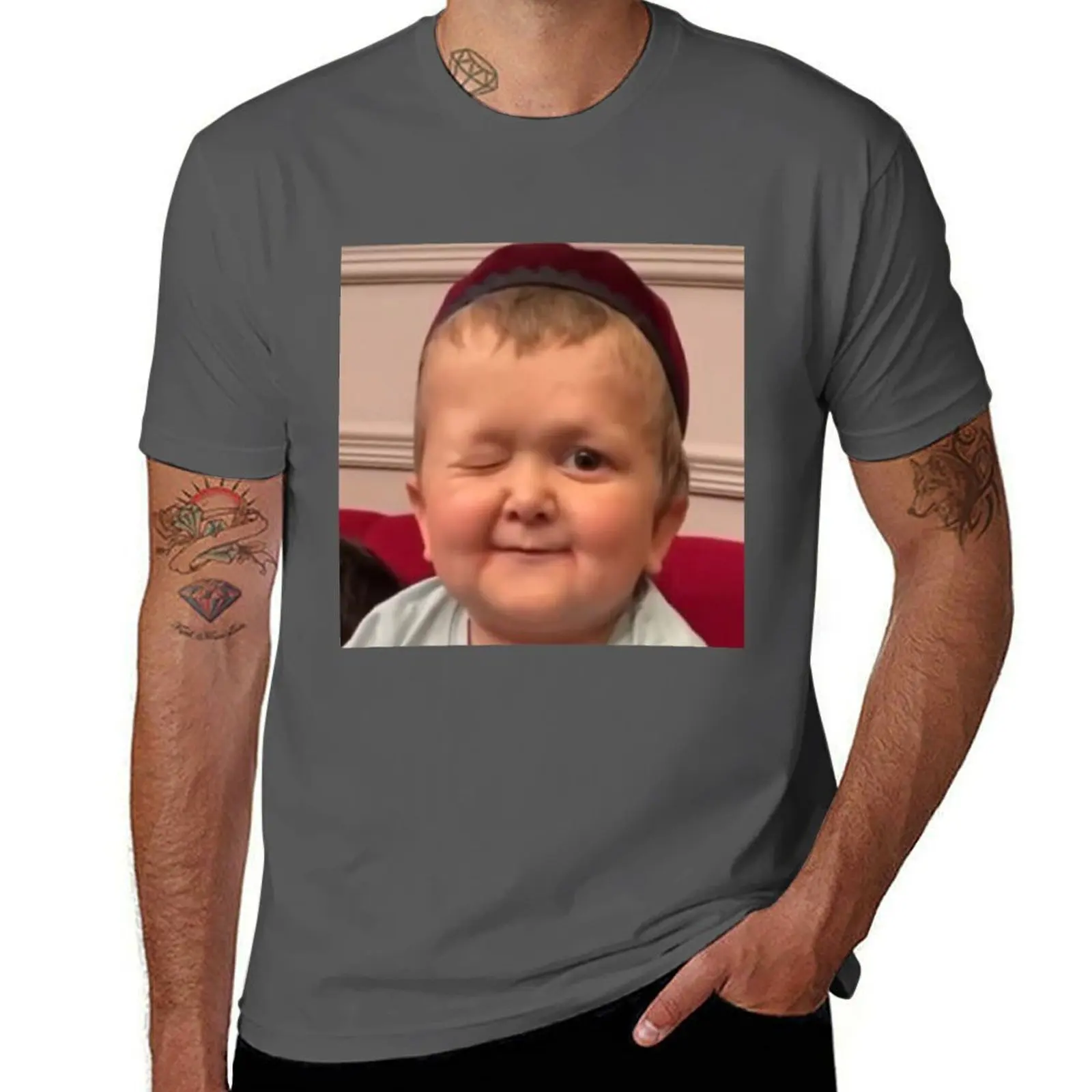 

Hasbulla - Hasbulla Hasbullah smile T-Shirt Functional Casual Short Sleeve Tee