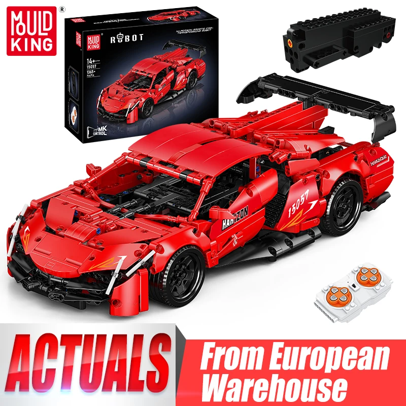 Mould King 15057 Technisches Auto Spielzeug Der RC Gift Sportwagen Baustein Montage Transformierender Roboter Ziegel Set Kinder Geschenk