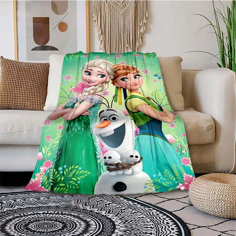 Disney Frozen Blanket Travel Picnic Blanket Children's Adult Household Blankets Gift