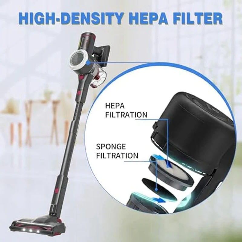 Filtros HEPA e 8 Filtros Esponja, Adequado para Afoddon A200pro, A200, ORFELD B08, C10A, C10G, NEQUARE S12, S25, S26 Series, peças sobressalentes