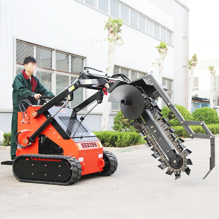 Factory Multifunctional Electric Wheel Hydraulic Mini Skid Steer Loader With EPA Export USA