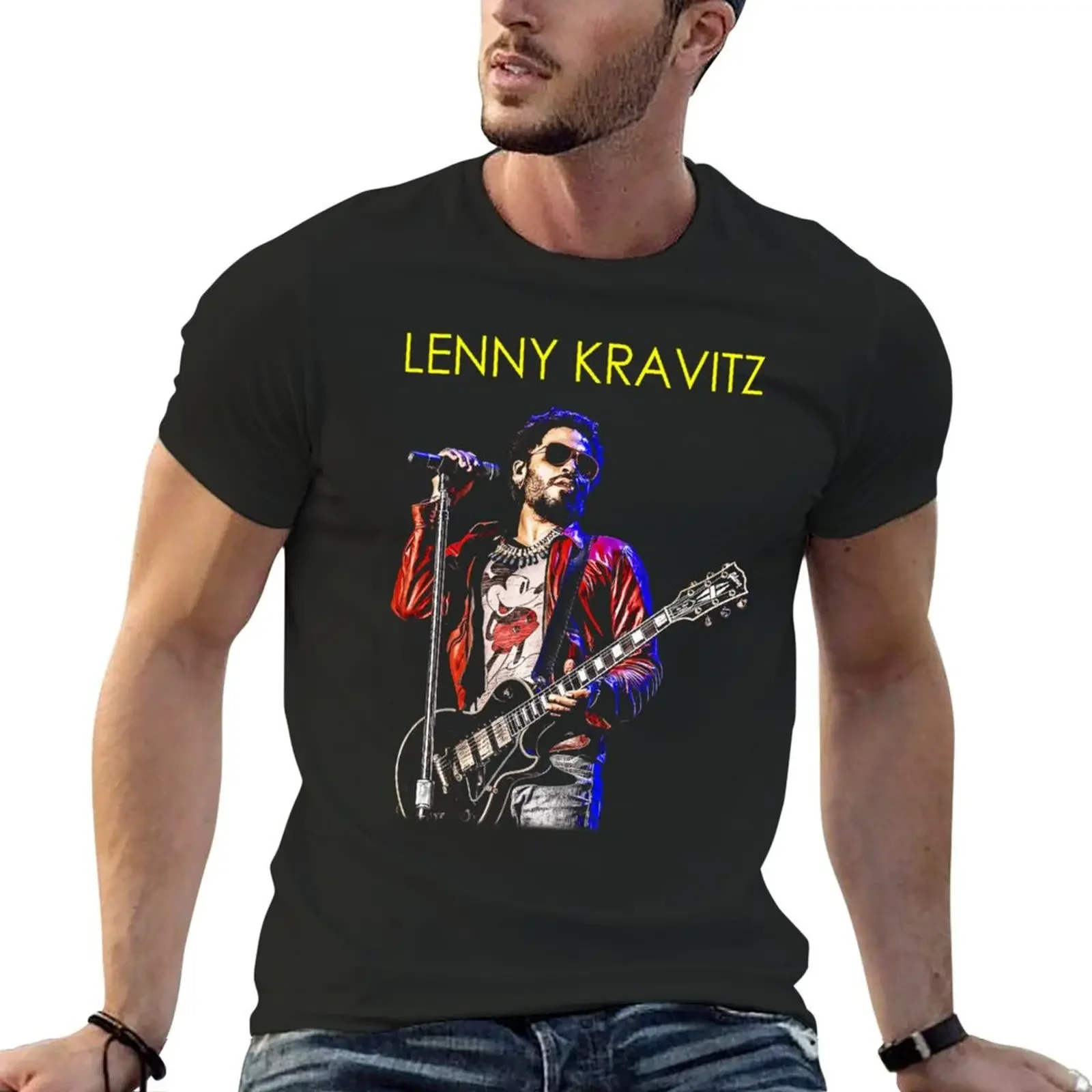 

Lenny Kravitz T-Shirt oversized boys animal print funny t shirts men