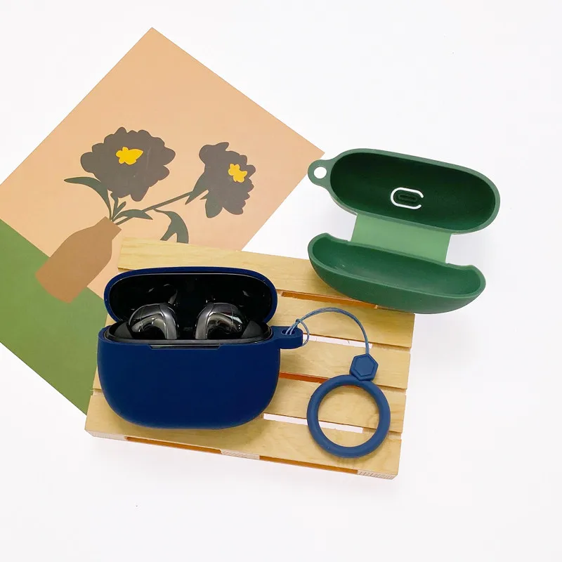 Hoạt Hình Tai Nghe Ốp Lưng Redmi Búp 4 Pro Silicone Không Dây Blutooth Tai Nghe Nhét Tai Sạc Hộp Vỏ Bảo Vệ Có Dây Buộc