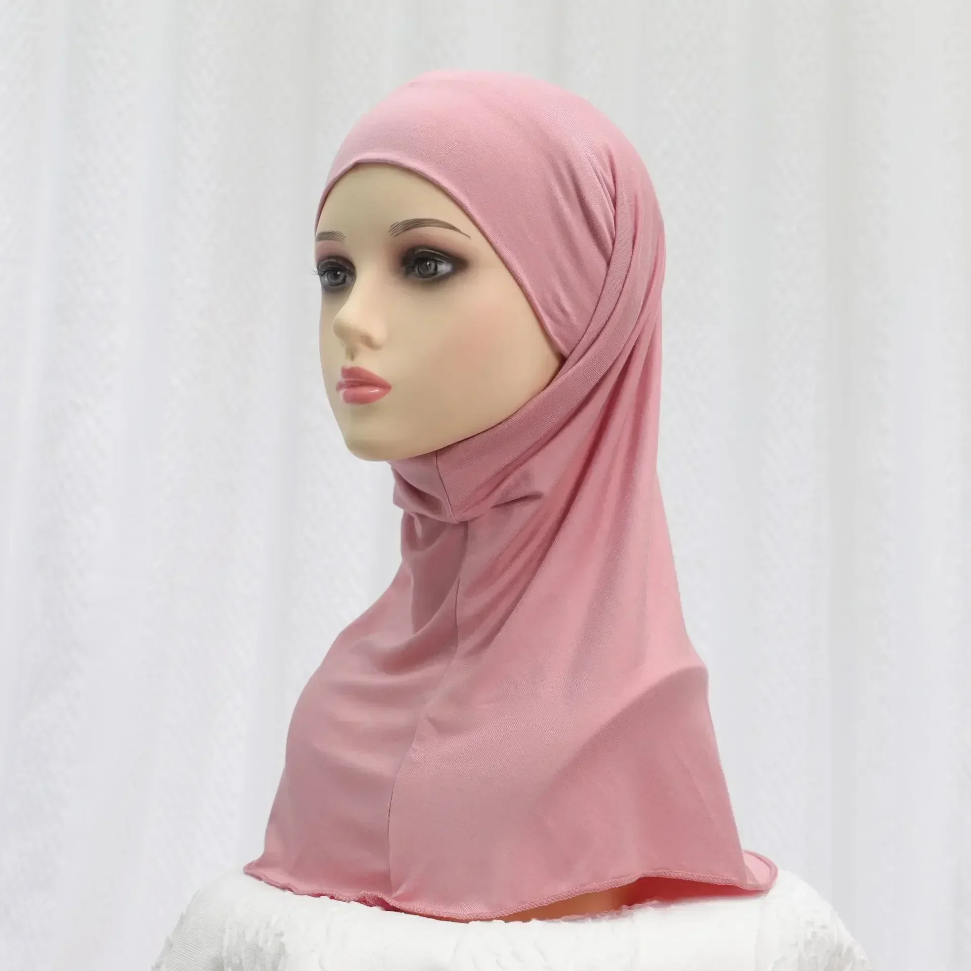 Muslim Women One Piece Amira Instant Scarf Turban Bandage Head Wrap Khimar Pull On Headscarf Islamic Pray Hat Arabic Turbante