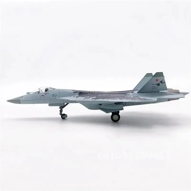 Diecast Metal Alloy 1/100 Scale Russian Su 57 SU57 Fighter Airplane Aircraft Model Su-57 Plane Model Toy For Collection