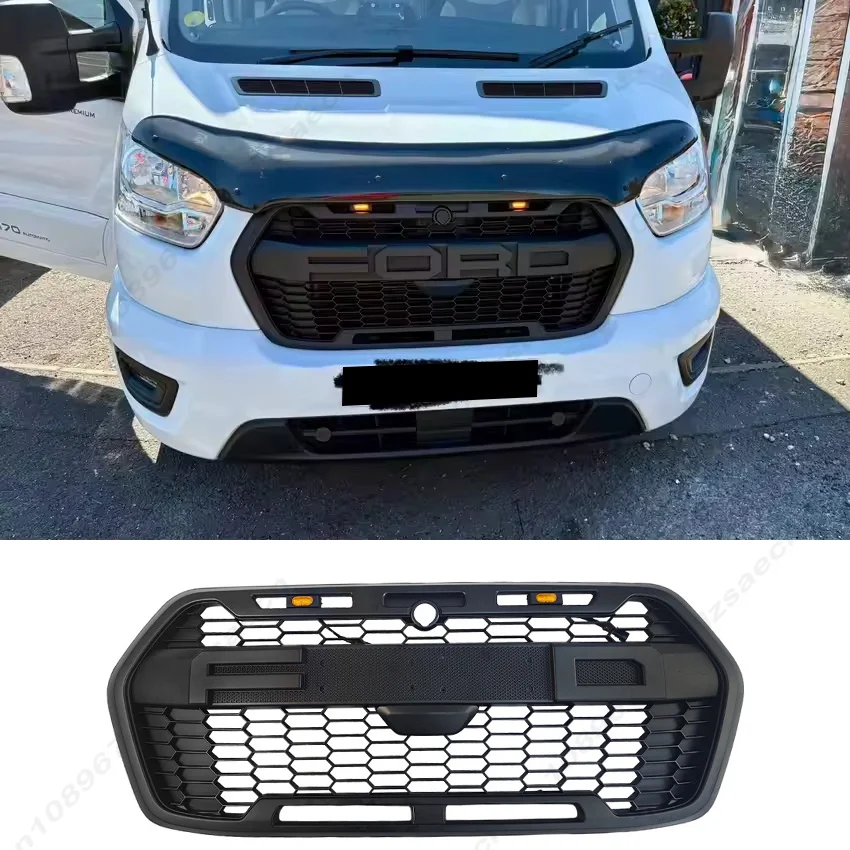 Für Ford Transit MK8 Europäische Version 2019-2025 und Nordamerikanische Version 2020-2025 Frontstoßstange Motorhaube Kühlergrill Karosserie-Kit Exterieur