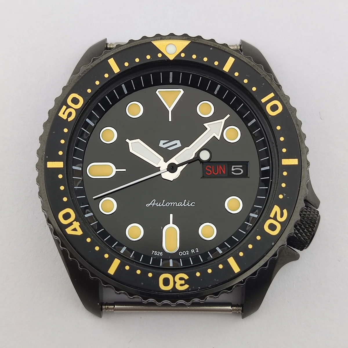 เคส NH35 Skx007 41mm แซฟไฟร์เคส nh36เคส nh35นาฬิกาชิ้นส่วน nh36 nh35เคลื่อนไหว nh35โลโก้ที่กำหนดเอง