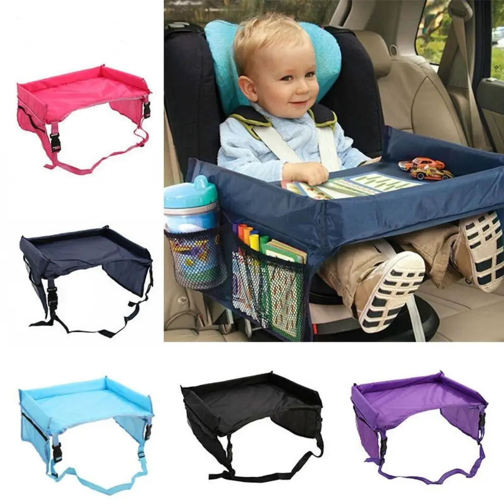 

Children Table Baby Car Seat Tray Stroller Kids Toy Food Holder Car Child Table Storage Snack Tray Drawing Board Storage