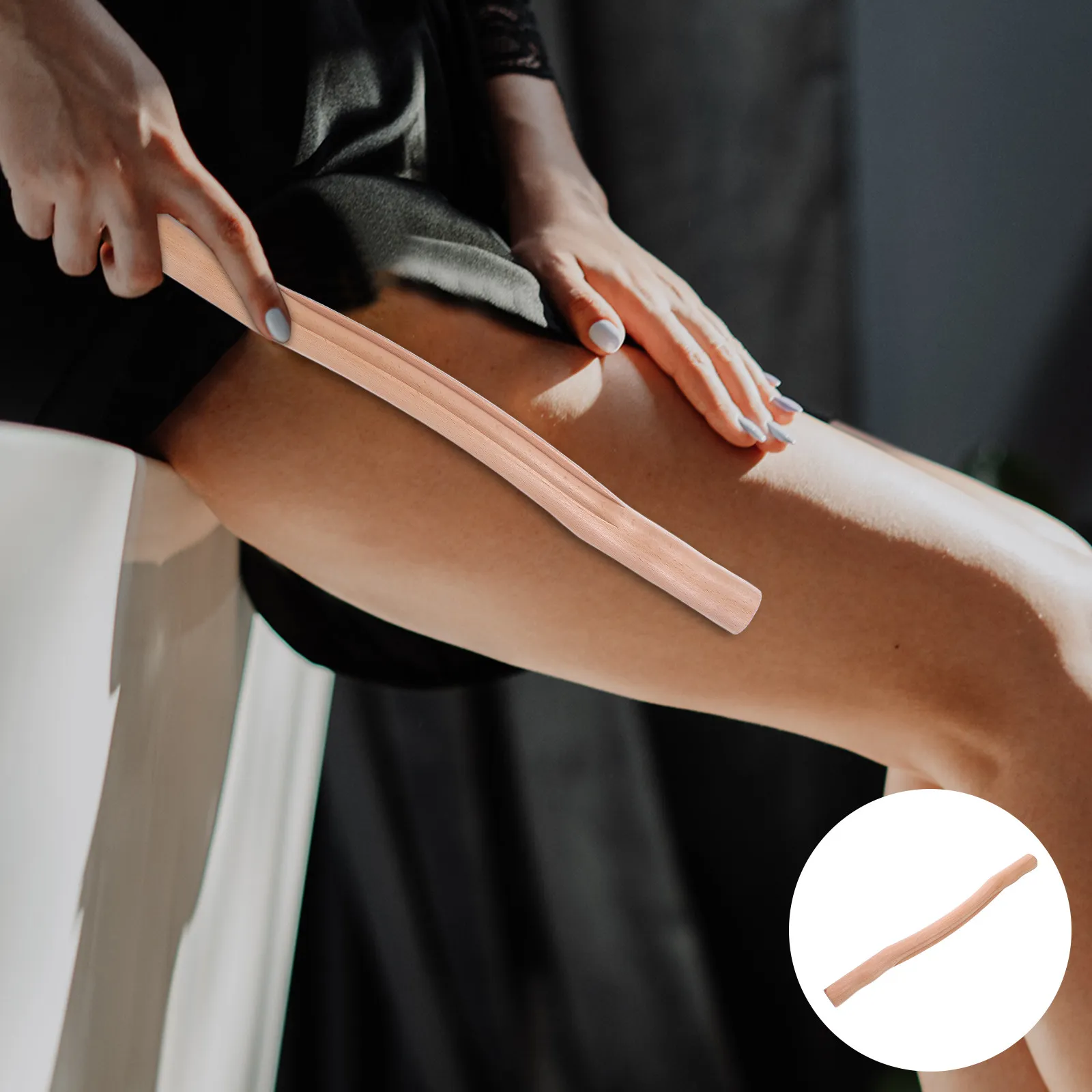 

1pc Solid Wood Scraping Sticks Rod For Back Neck Shoulder Hip Portable Therapy Tool Back Massage Pat Neck Massage Sticks
