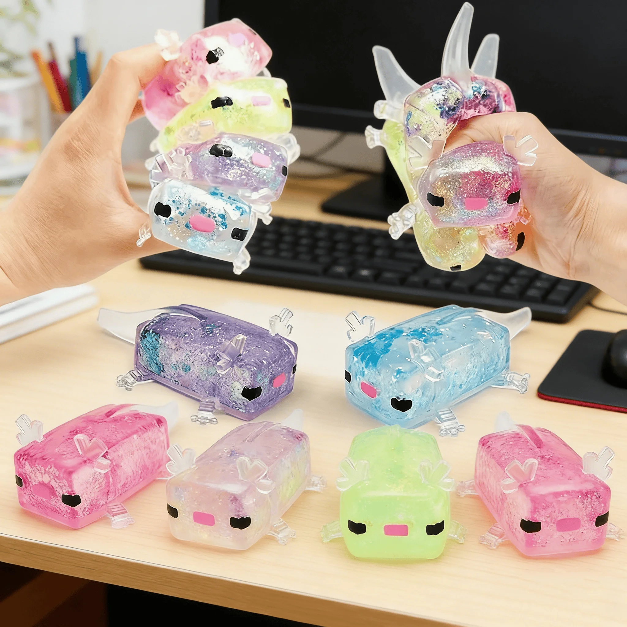 Squishy Squeeze Partygeschenk zur 3D-Stresslinderung, langsam zurückfedernd und entspannend, für Kindergeburtstagspartys, Babypartys