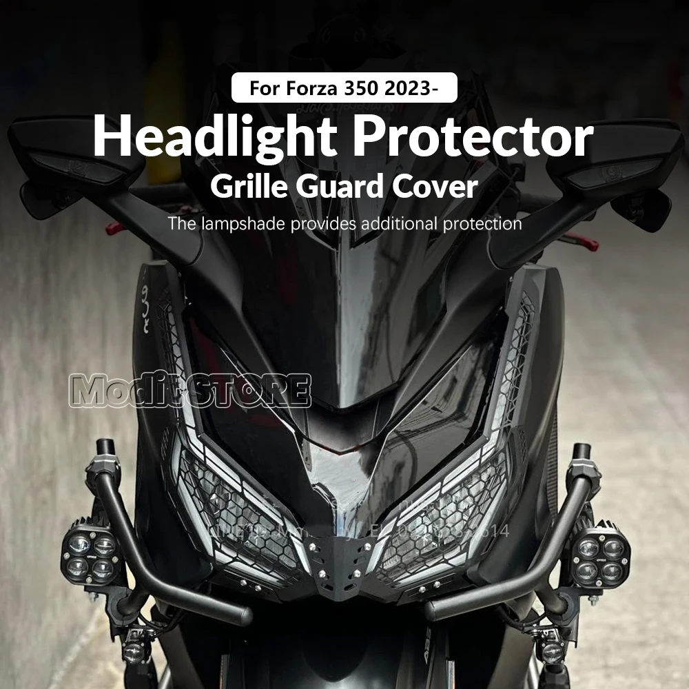 Motorcycle Accessories Headlight Headlamp Protector Cover Grill New For Honda Forza 350 Forza350 FORZA 350 NSS350 2023 2024 2025