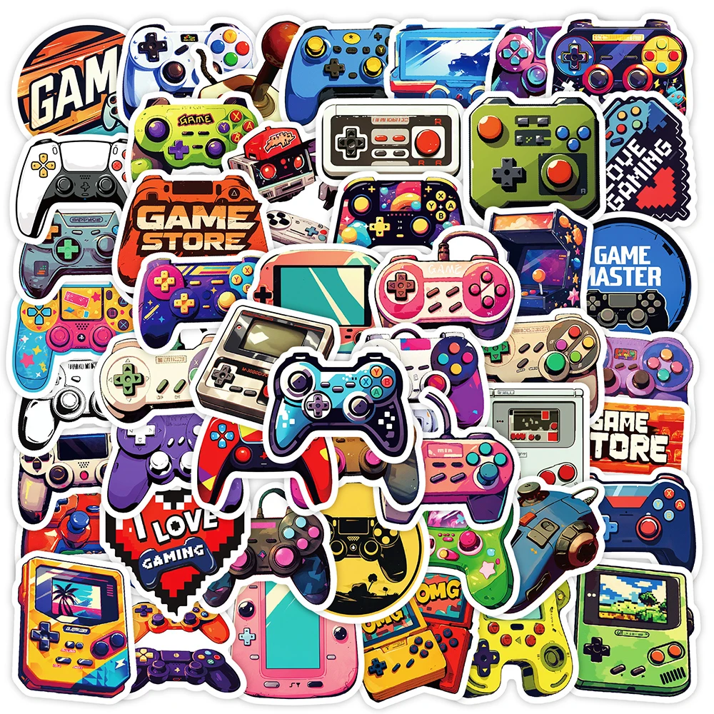 10/30/50pcs Cool Vintage Video Game Stickers Decal Skateboard Laptop Phone Bike Car Funny Waterproof Sticker Kids Classic Toys