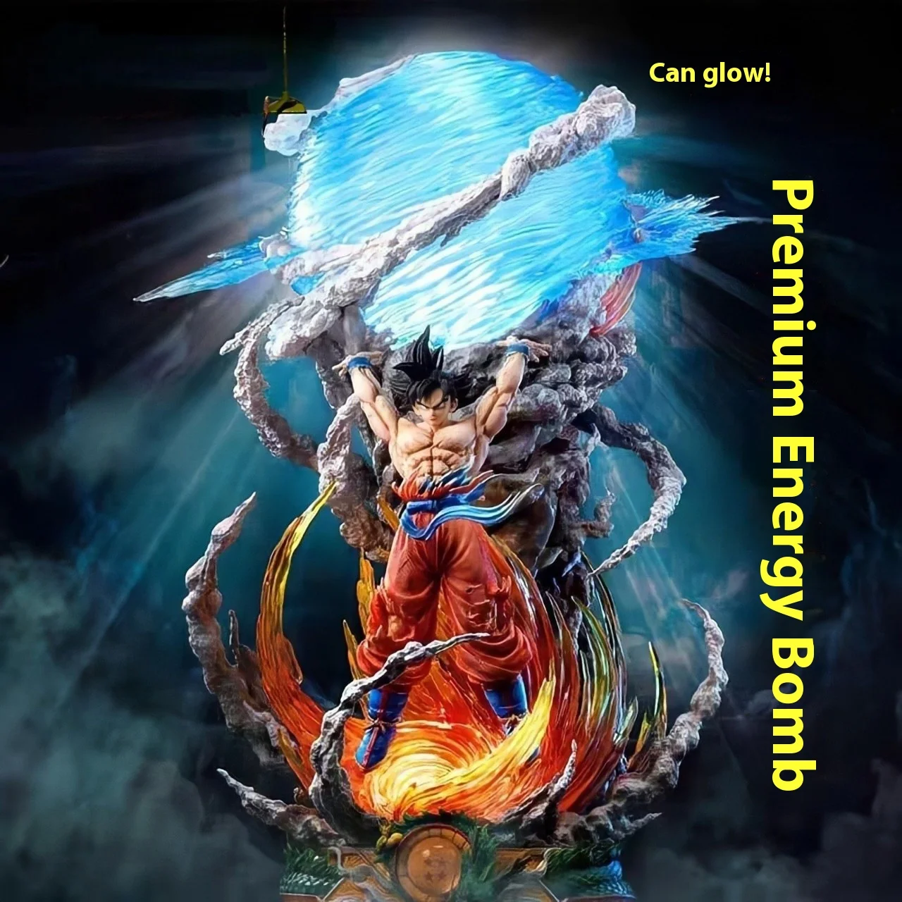 

В упаковке Wukong, серия Dragon Ball ручной работы, светящийся король обезьян, украшения ручной работы, модель шасси, настольная игрушка в подарок.