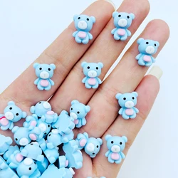 20 Pcs New Cute Mini Kawaii Cartoon Little Bear Flat Back Resin Cabochons Scrapbook Diy Party Hairpin Accessories Craft A74