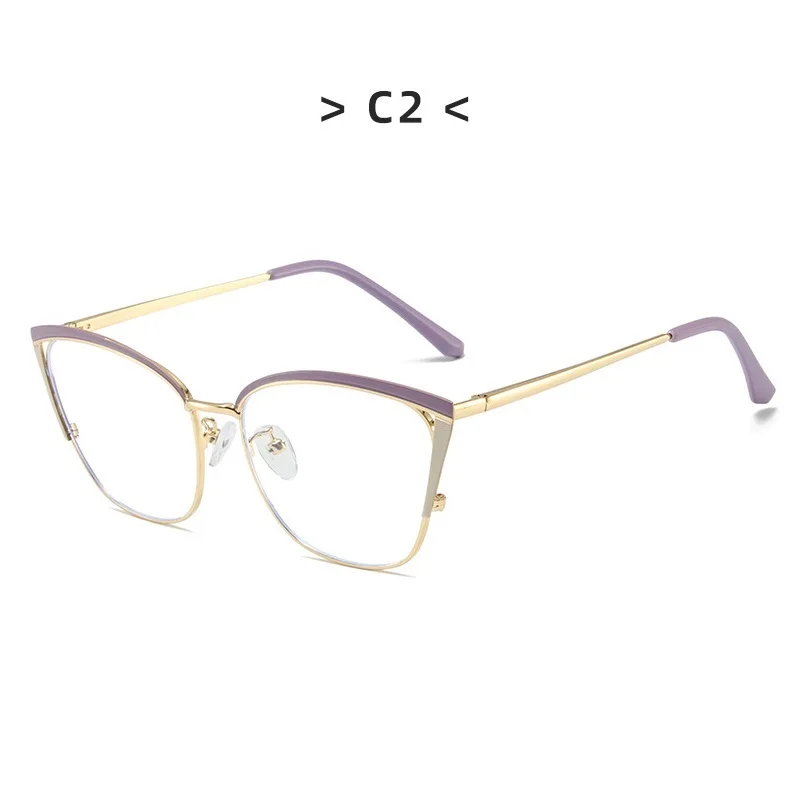 2024 Cat Eye Glasses Clear Frame Women Fashion Transparent Myopia Optical Glasses Frame Cat Eyeglasses Frames female Spectacle