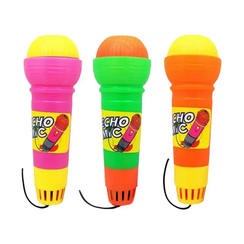 Voice Changing Microphone Toy Echo Microphone Toy Battery-Free Magic Karaoke Mic Toys Toddlers Voice Amplifying Pretend Toy