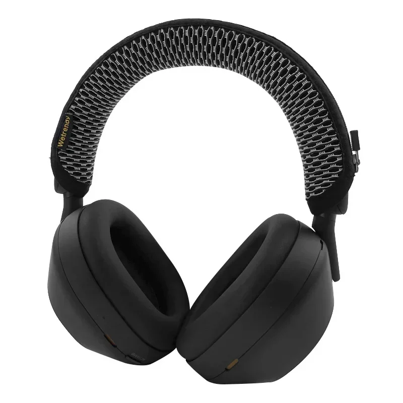 Funda protectora de tela de malla transpirable para Sony WH-1000XM5, funda protectora para auriculares, funda protectora para haz de cabeza con cremallera