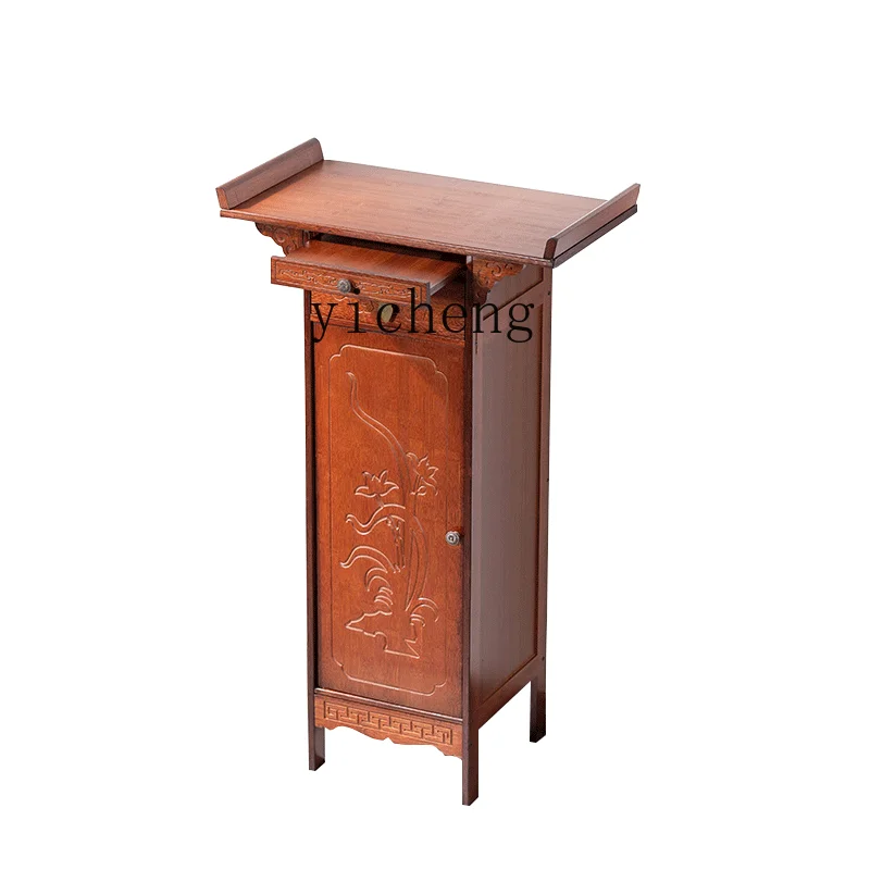 

Altar Buddha Shrine Household Incense Burner Table New Chinese Buddha Niche Altar Cabinet God of Wealth Cabinet