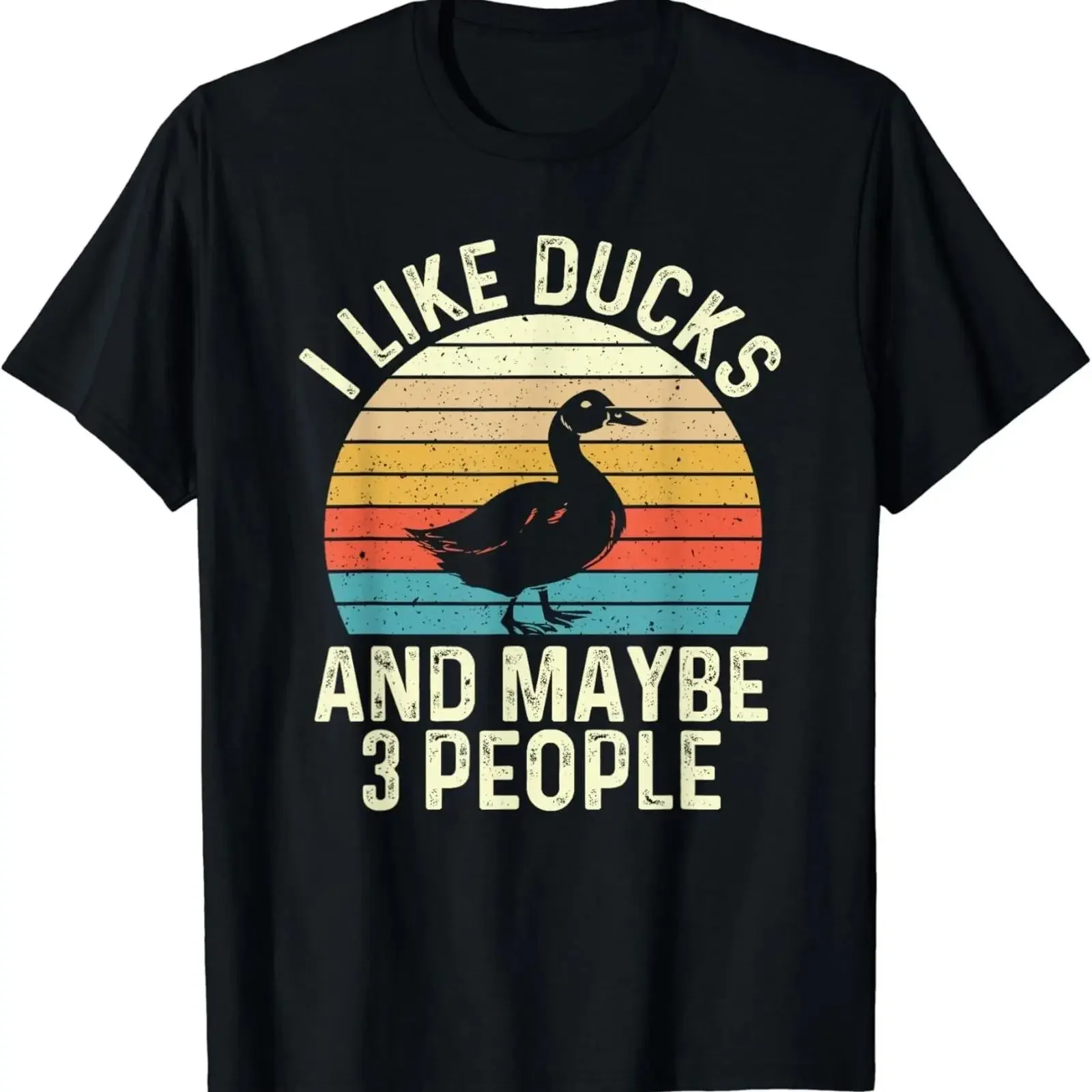 I Like Ducks And Maybe 3 People Duck Lover T Shirt vintage Washed Comfortable Slightly Breathable Unisex Stylish