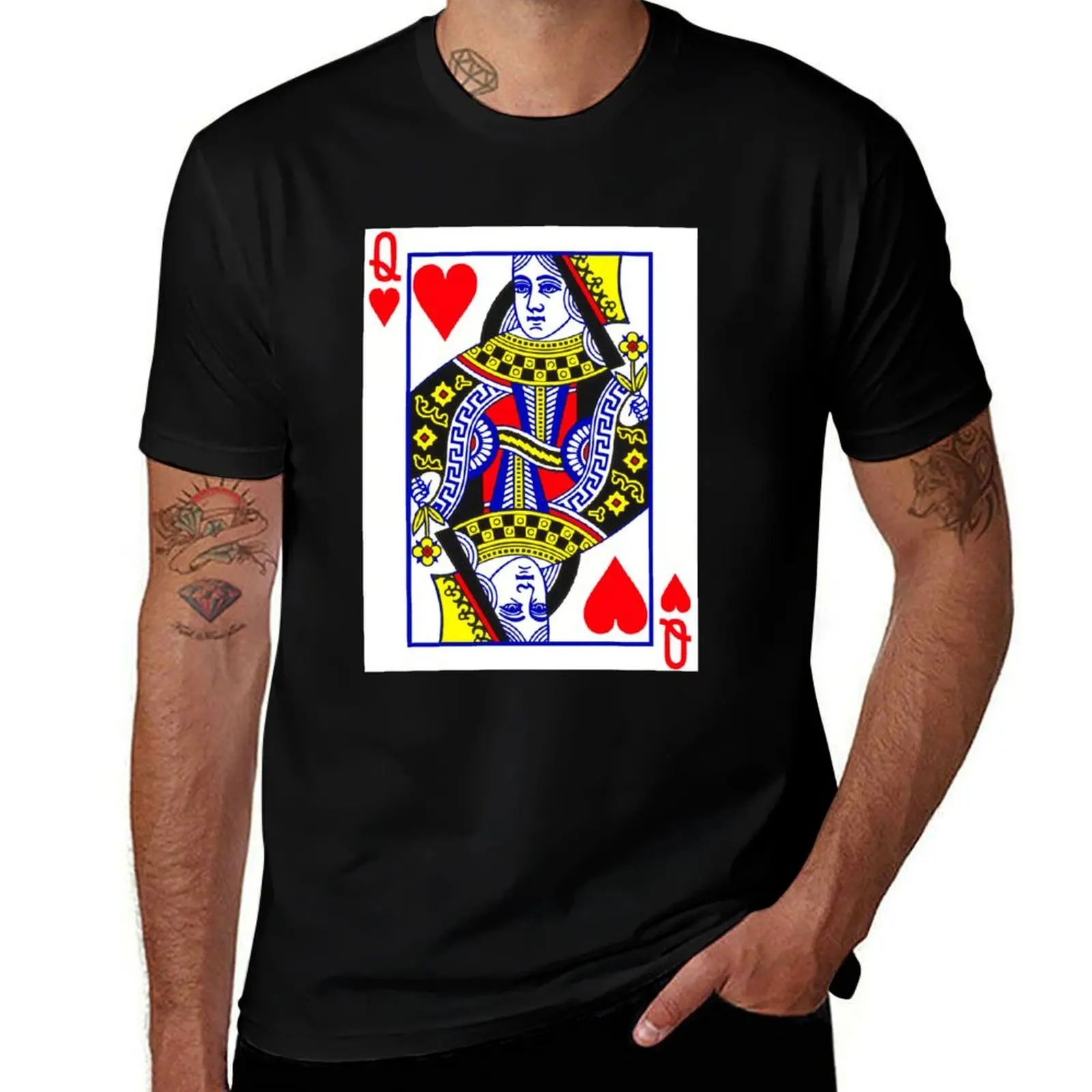 

Queen of Hearts T-Shirt man t shirt cotton t shirts for man graphic funny T-Shirt
