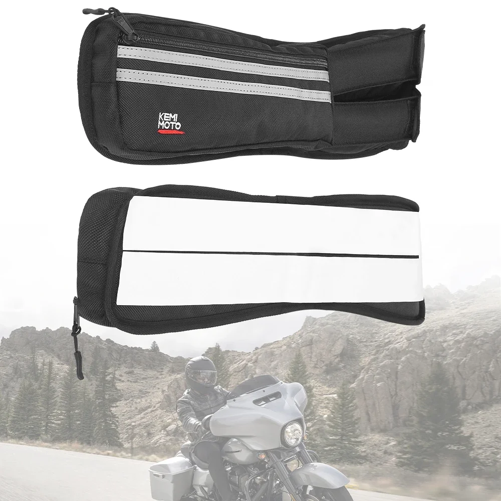 KEMITOUR Motorcycle Saddlebag Lid Organizers Bags for Touring Street Glide Road King Road Glide Electra Glide FLT FLH 2014-2024