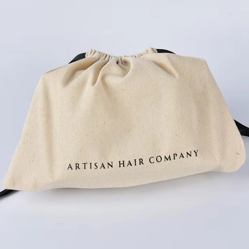 Natural Linen Drawstring Bag Cosmetic Perfume Candle Packaging Gift Poues
