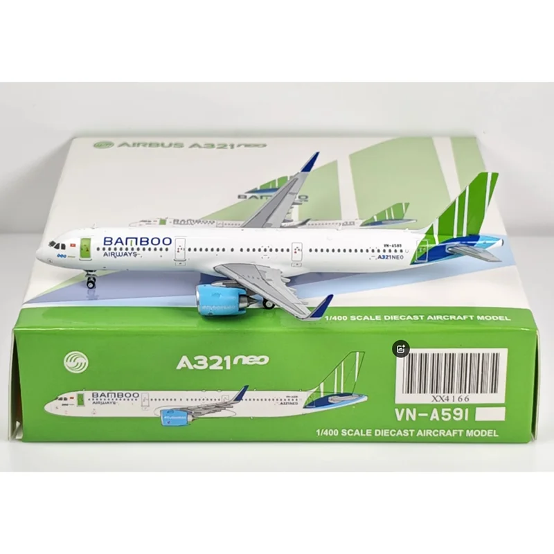 

JC Wings Diecast 1/400 Scale XX4180 Bamboo Airways A321NEO VN-A589 Alloy Aircraft Model Toy Collectible Ornament Decoration