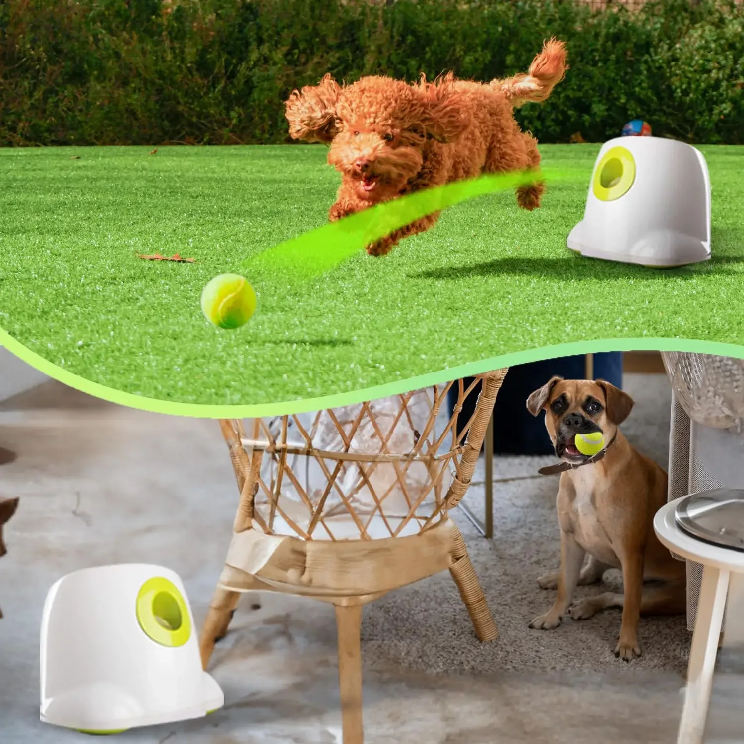 Automatic Dog Ball Launcher Interactive Fetch Toy for Small to Medium Dogs  Pet Thrower Machine for Indoor & Outdoor Play