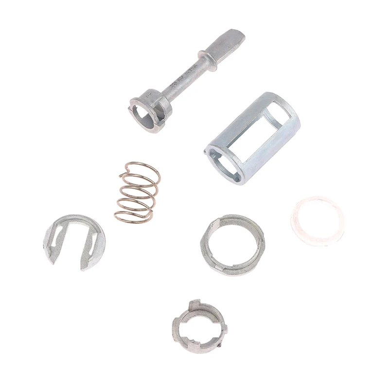 طقم تصليح برميل قفل الباب المعدني مكون من 7 قطع (OE 3B0 837 167/168) - مكون بديل لأسطوانات قفل السيارات