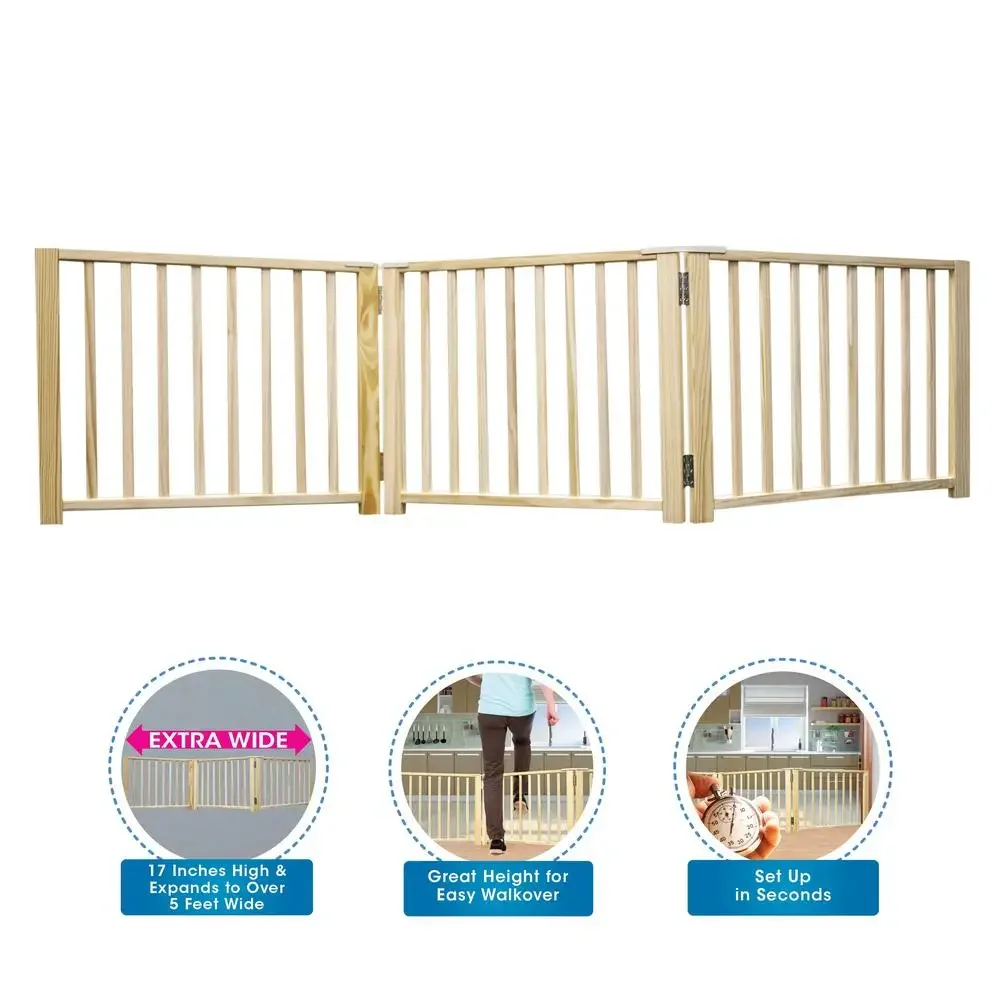 Expandable Wood Dog Gate Panel 24-68