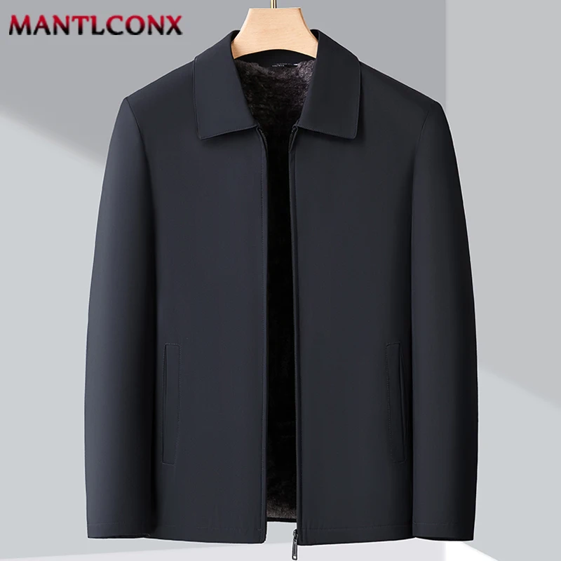 مصدات الرياح بليزرات دافئة الصوف الداخلية الرجال الشتاء سترة الأعمال معاطف سترة جاكيتات للرجال الحرارية الرجال معاطف الشتاء L-XXXL #5