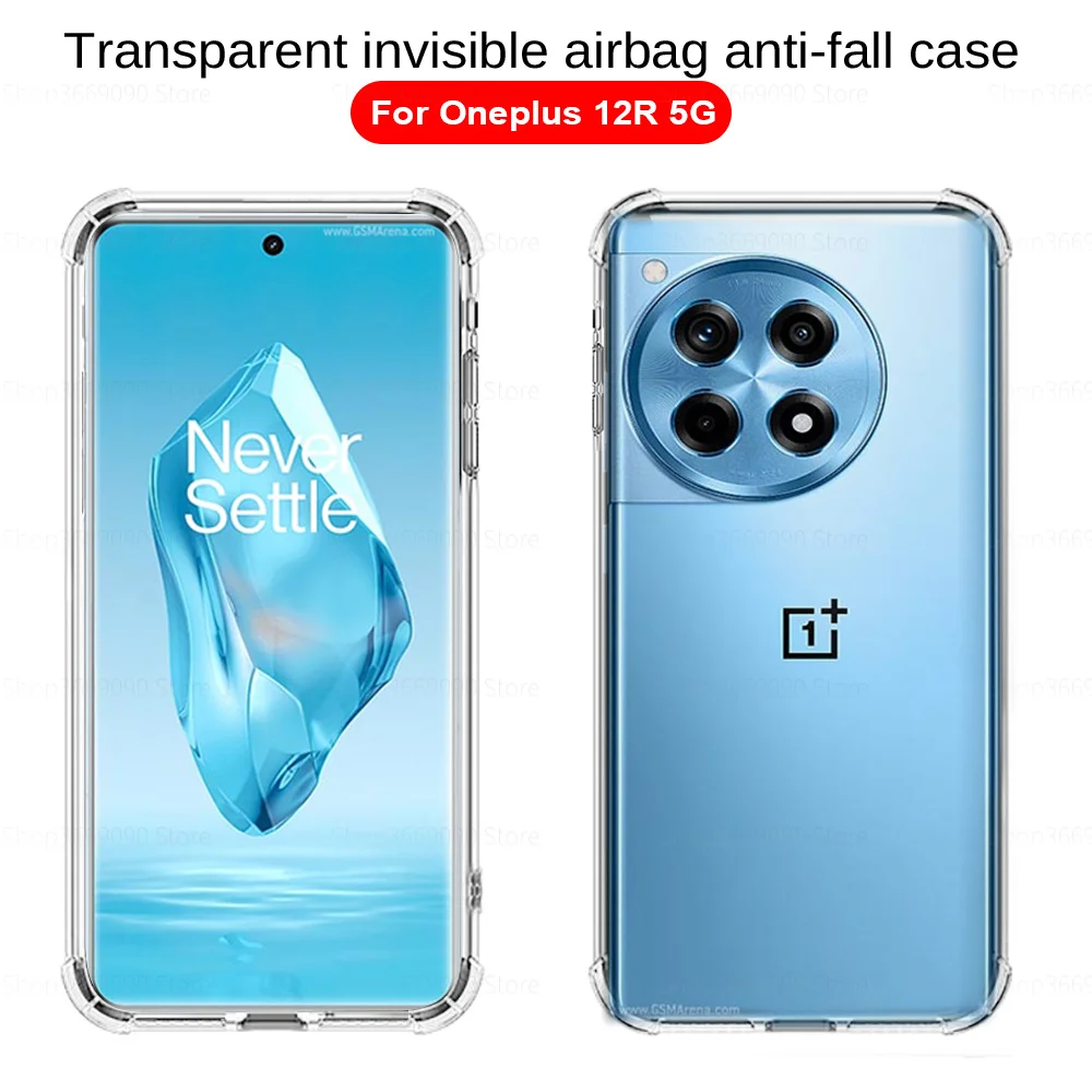 OnePlus12R case clear shockproof soft silicone phone cover For OnePlus 12 12R 1+ One Plus 12 R R12 5G 6.67inch back shell fundas