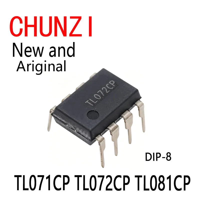 10 Peças Novas e Originais de Amplificador Operacional IC DIP-8 TL071CP TL072CP TL081CP DIP-14 TL074CN TL084CN