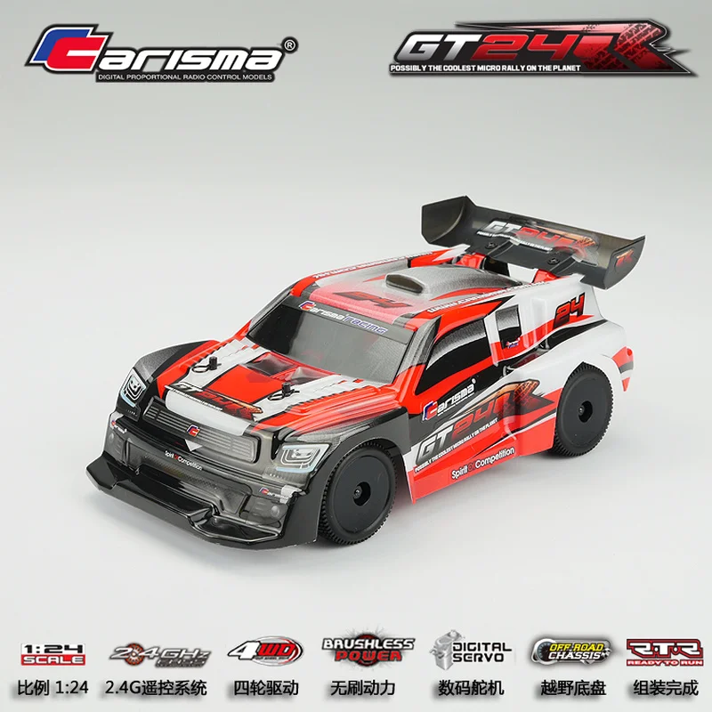 Carisma Gt24r Brushless Remote Control Car 1/24 4wd Mini Mosquito Car Model Rc Car Off-Road Vehicle Adult Children Toy Car