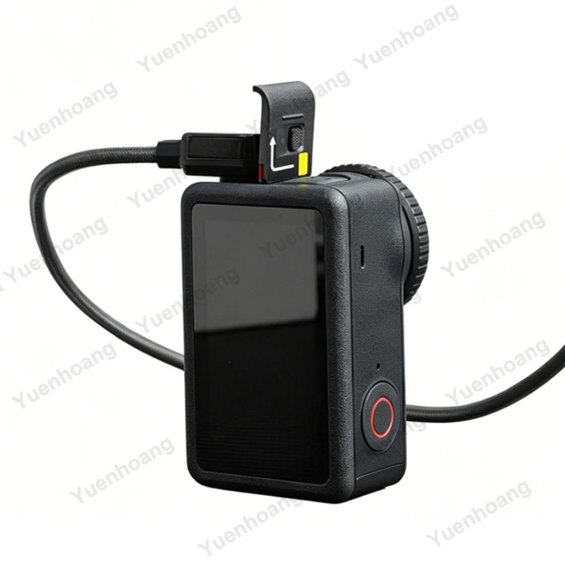 1PCS For DJI Action 4/5/6 Sports Camera 40MB/s 30W Fast Charging Cable 90° Right Angle Type-C Port Outdoor Shooting Power Supply