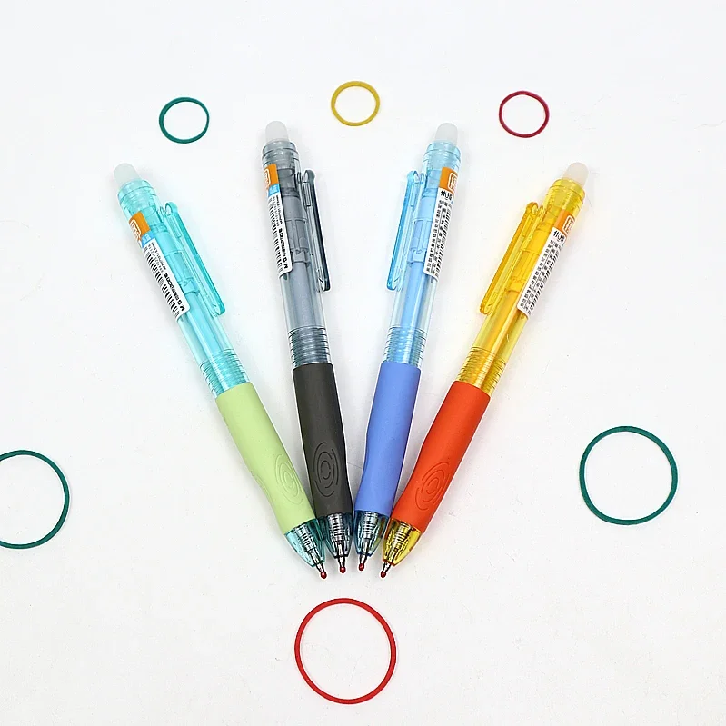 Erasable Gel Pen 0.5mm Nib Black/Blue Ink Kawaii Small Fresh Style Student School A Magical Writing Neutral Pens 4pcs/lot