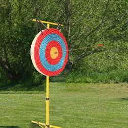 Objetivo de tiro de paja, flechas de arco, práctica de puntería para deportes al aire libre