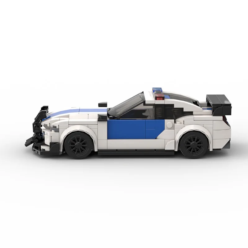 Mustang Stad Voertuig Bouwstenen Snelheid ChampionsT Politieauto's Patrouille Sets Racing Model Techniek Bakstenen Kind Educatief Speelgoed