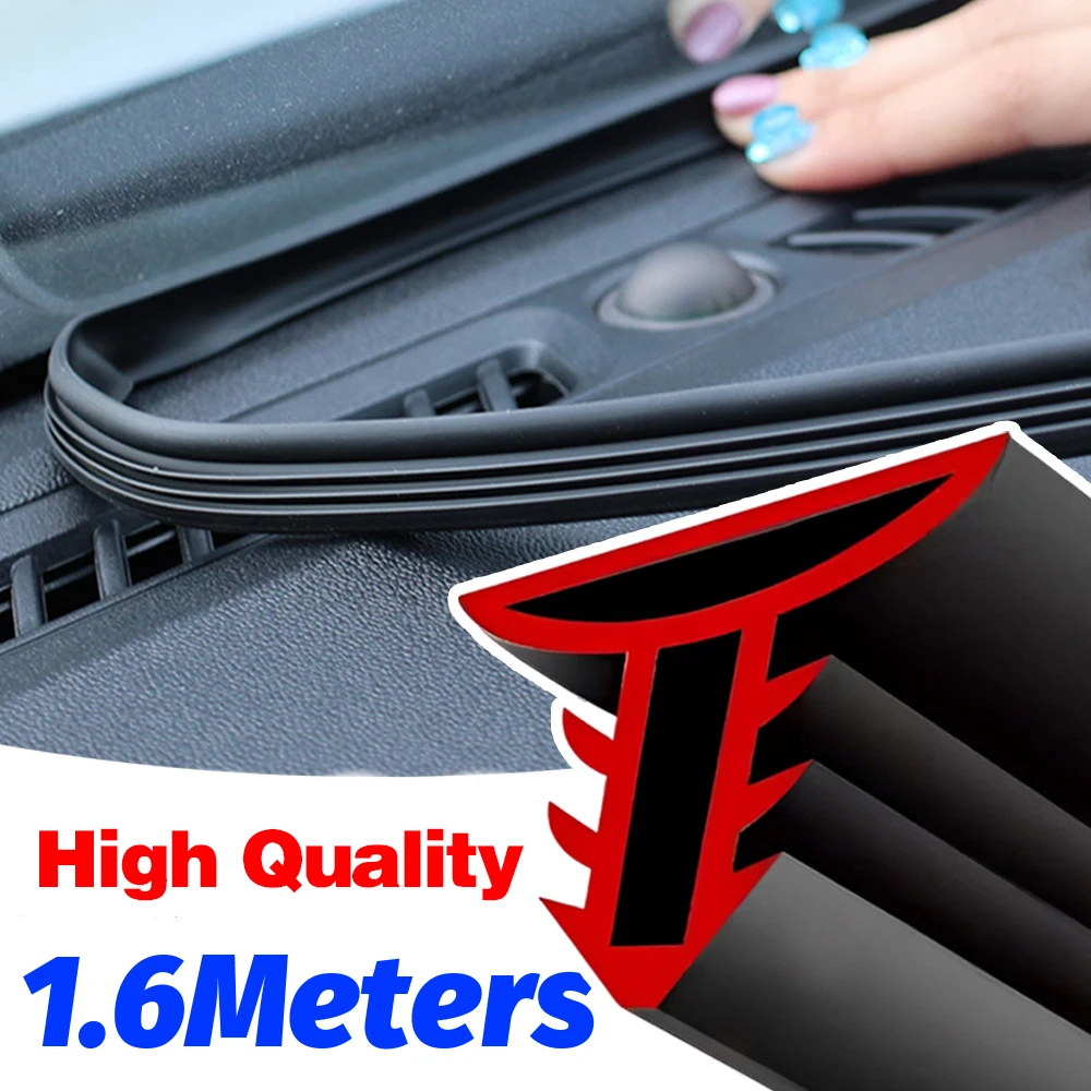 

160cm High Quality Car Dashboard Sealing Strip Leakproof Strips Noise Sound Insulation Rubber Trim Weatherstrip Car Accessories