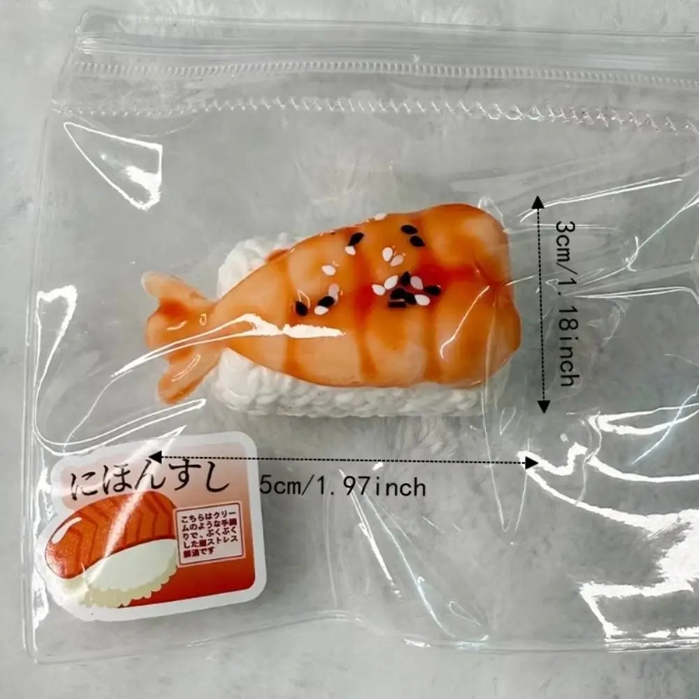 Simulations-Sushi-Quetschspielzeug, Langsam Zurückfedernd, Handgefertigte Sensorik-Fidget-Spielzeuge In Garnelenform, Cremiges Silikon-Quetschspielzeug Für Schüler S346D7Db1F1D24B70B62Fa71Cb5298A00D