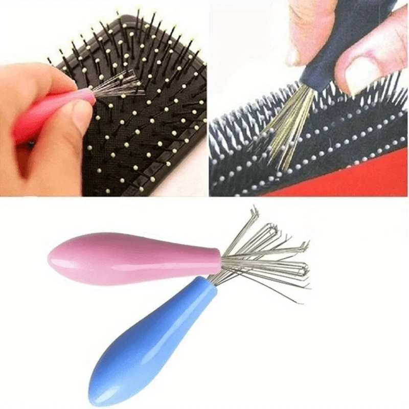 Comb Hair Brush Cleaner Plastic Handle Cleaning Brush Remover Embedded Beauty Tools Cleaning Products Cleaning Supplies Comb Hai