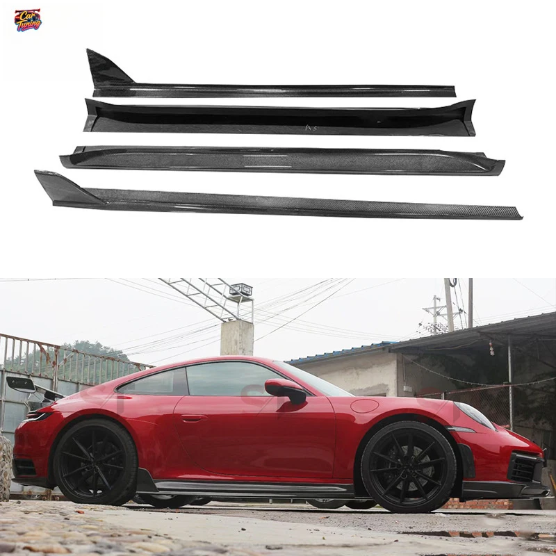 

Suitable for Porsche 911 992 2019+ carbon fiber side skirts modified to Taheh Yate style side skirts