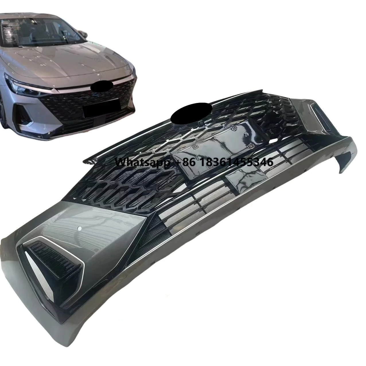 

8 Front Bumper Guard Grill Radiator Body Kit Car Accessories Front bumper Assembly