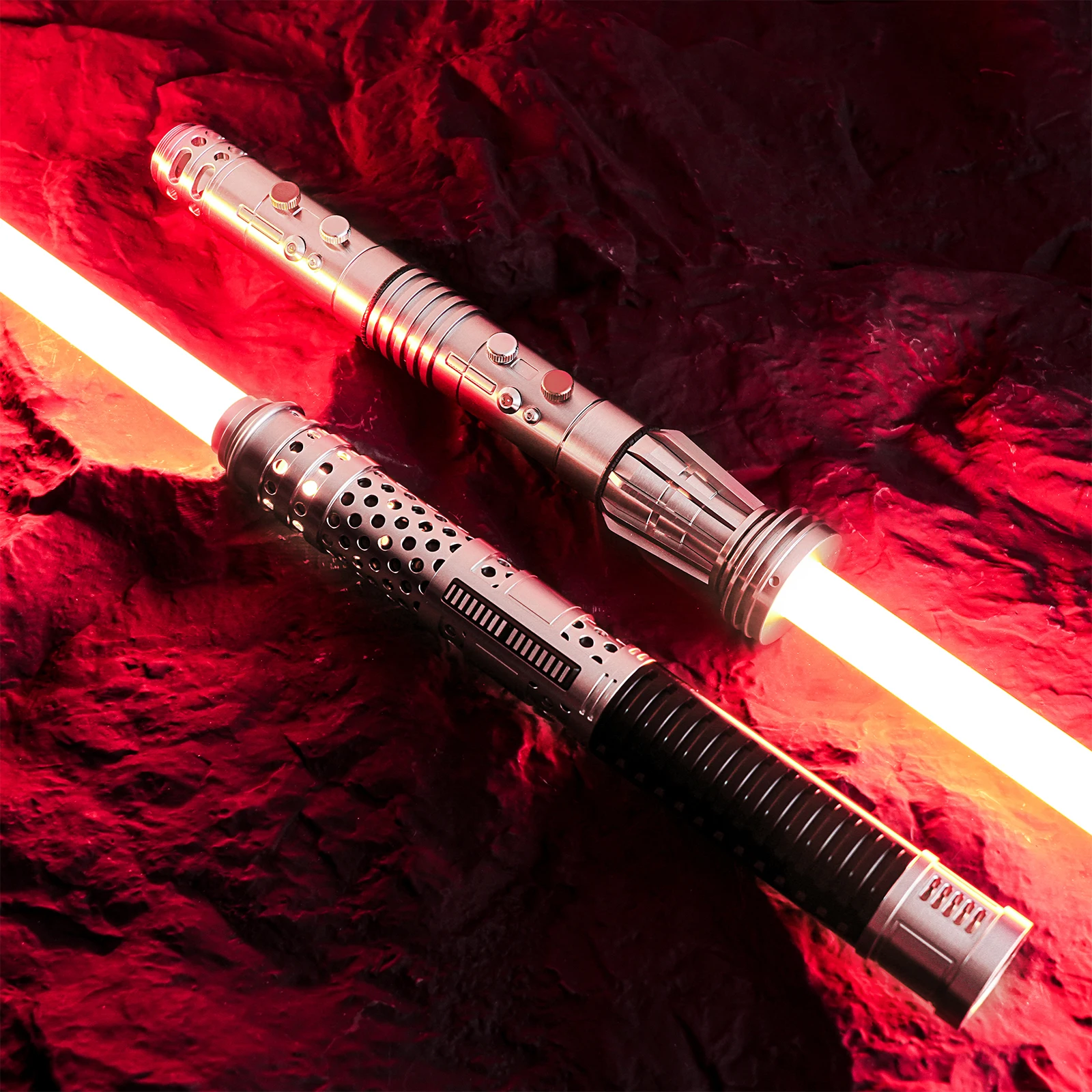 

LGT Lightsaber Darth Maul Force Heavy Dueling Light Saber Metal Hilt Bluetooth Infinite Color Changing with 34 Sound Fonts