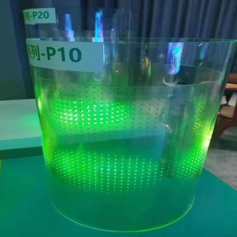 Flexible LED Display Screen Transparent Adhesive Glass Shop Mall Windows Advertising LED Transparent Digital Signage Displays
