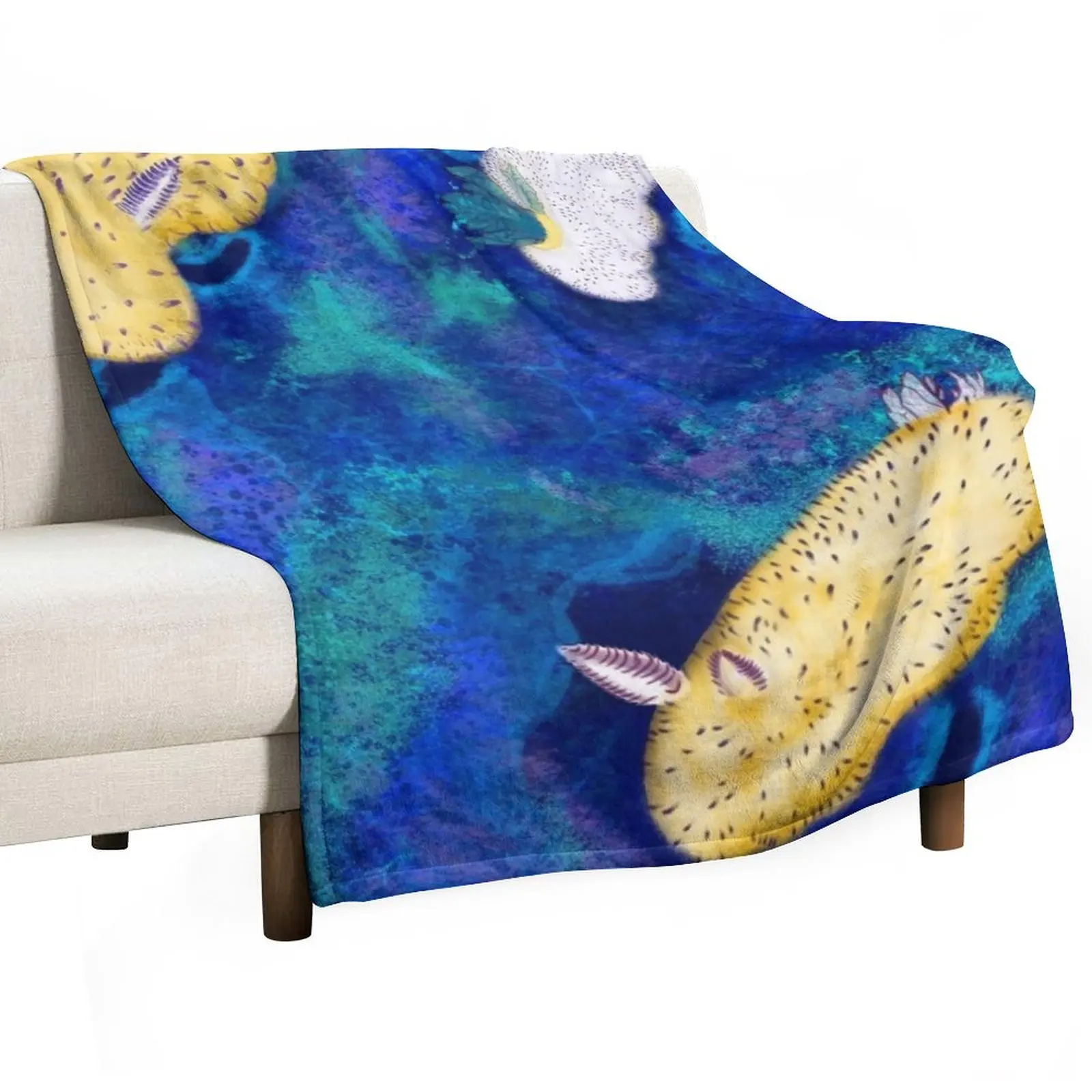 Sea Bunny Slugs Throw Blanket Plush Soft blankets and throws Kid'S Blankets