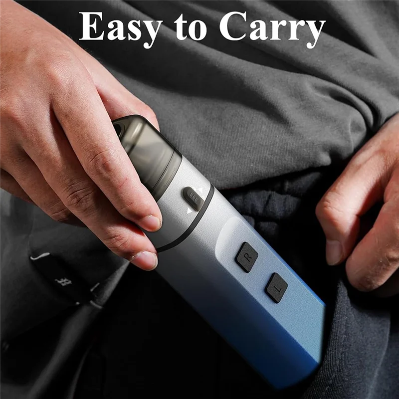 A01M-One-Touch Portable Electric Herb Grinder In Blue - Auto Grinding Up To 1.5G, Perfect For Spices And Dry Ingredients