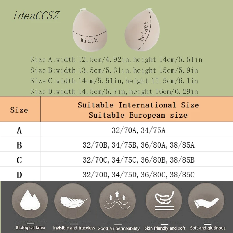 Sticky Adhesive Bras Ultra Cups for Women Invisible Bare Back Lift Sexy Plunge Lingerie Push Up Underwear with sheer Straps