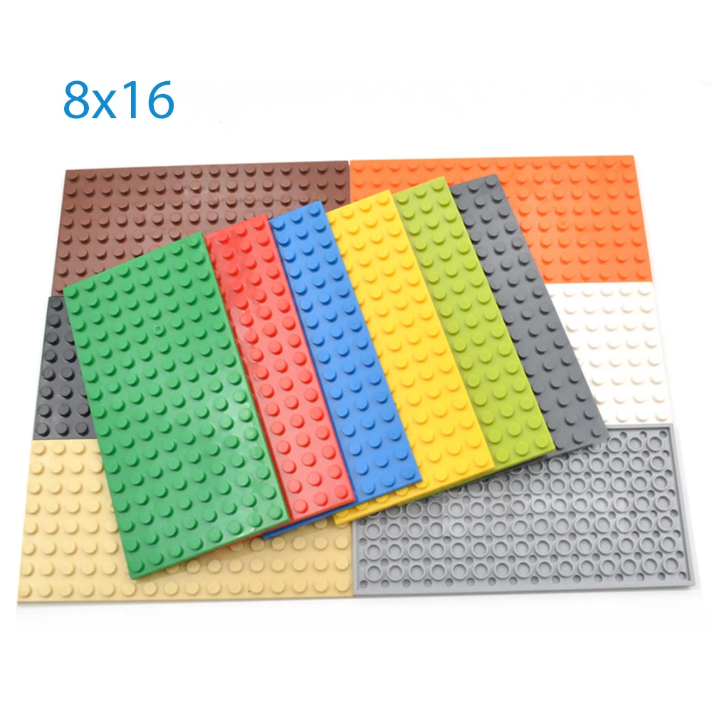 5pcs DIY Base Thin Plate 8x16 92438 Dots MOC Building Blocks Bricks Compatible Creative Enlighten Children Toys Christmas Gifts